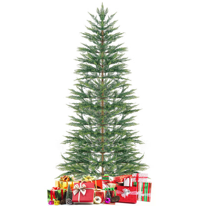 6.5/7.5 Ft Pre-lit Artificial Cypress Christmas Tree, Green Christmas Tree at Gallery Canada