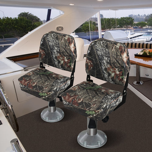 Folding Boat Seat Set, 2-Piece, Camouflage