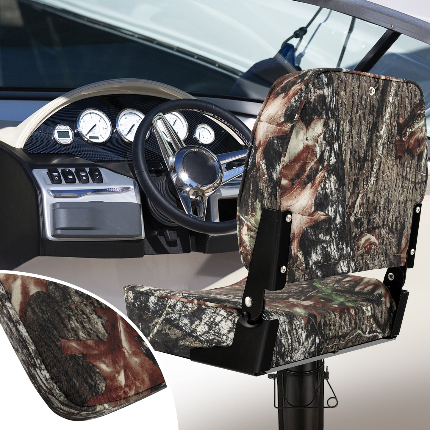 Folding Boat Seat Set, 2-Piece, Camouflage Water Sports at Gallery Canada