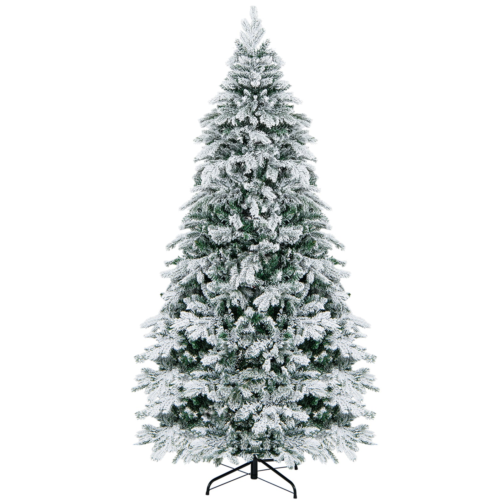 7 Ft Flocked Christmas Tree With Warm White LED Lights, White Christmas Tree at Gallery Canada