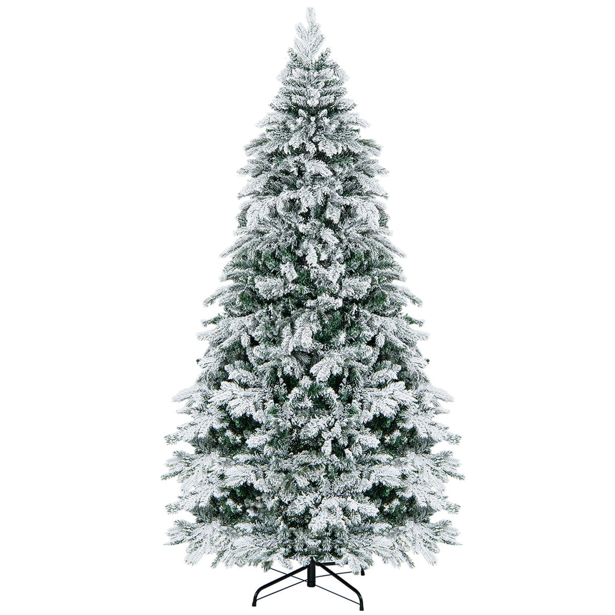 7 Ft Flocked Christmas Tree With Warm White LED Lights, White Christmas Tree at Gallery Canada