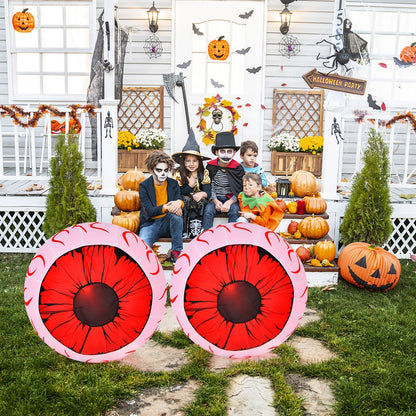 2 Pack 3 Feet Halloween Inflatable Eyeballs, Red Halloween at Gallery Canada
