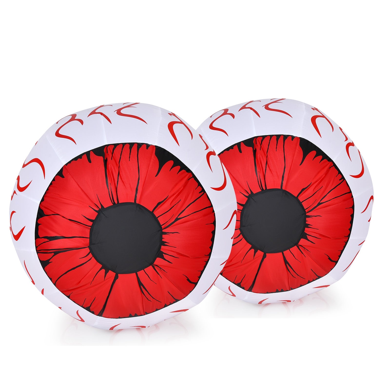 2 Pack 3 Feet Halloween Inflatable Eyeballs, Red Halloween Red at Gallery Canada
