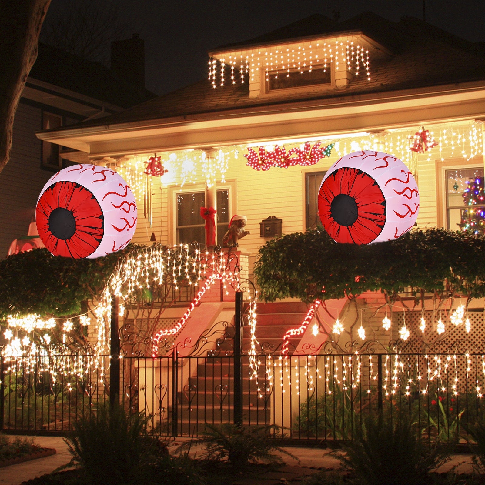 2 Pack 3 Feet Halloween Inflatable Eyeballs, Red Halloween at Gallery Canada