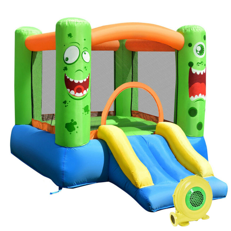 Inflatable Castle Bounce House, Kids Playhouse With Slider, Multicolor Bounce House Multicolor at Gallery Canada