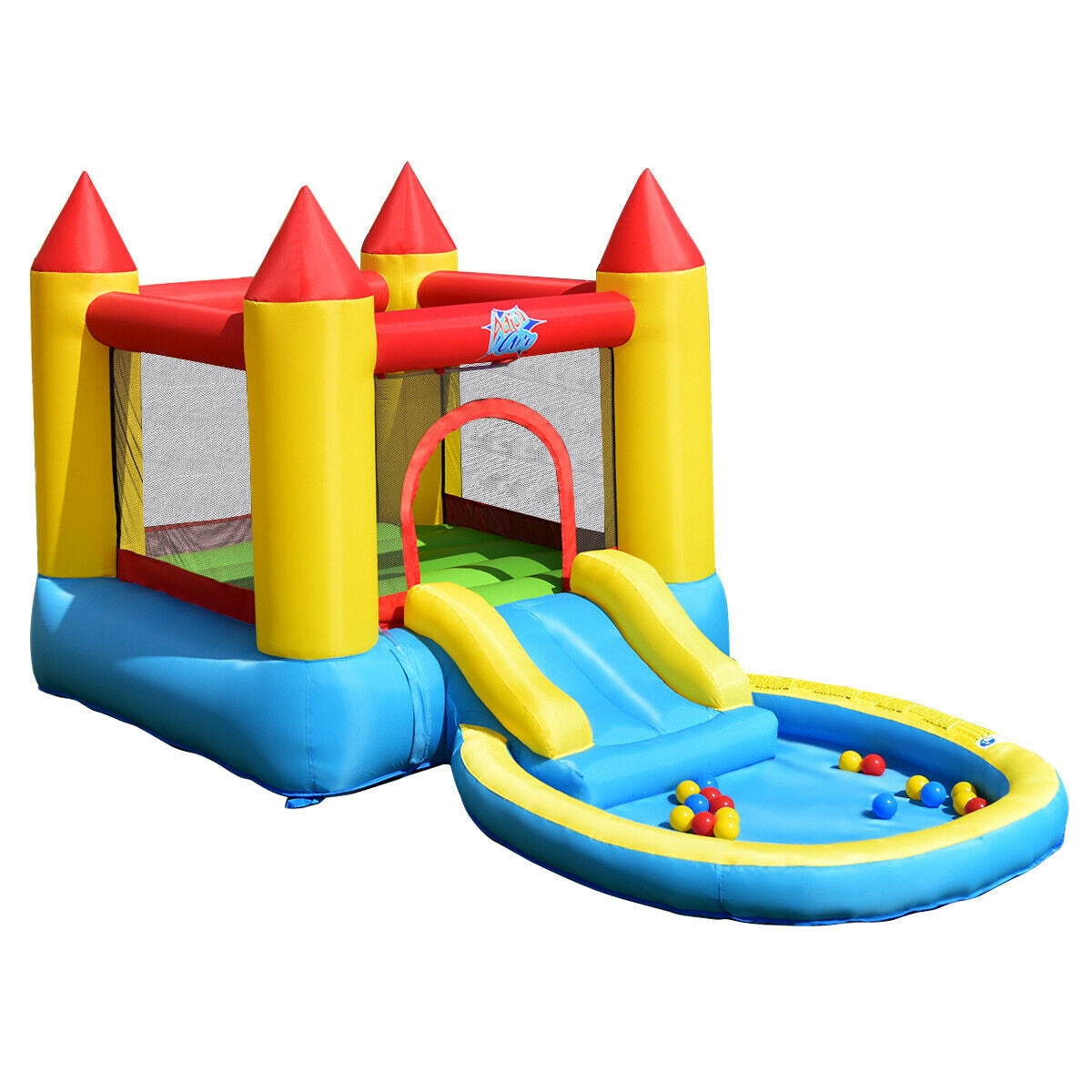Inflatable Kids Slide Bounce House, 580w Blower Bounce House at Gallery Canada