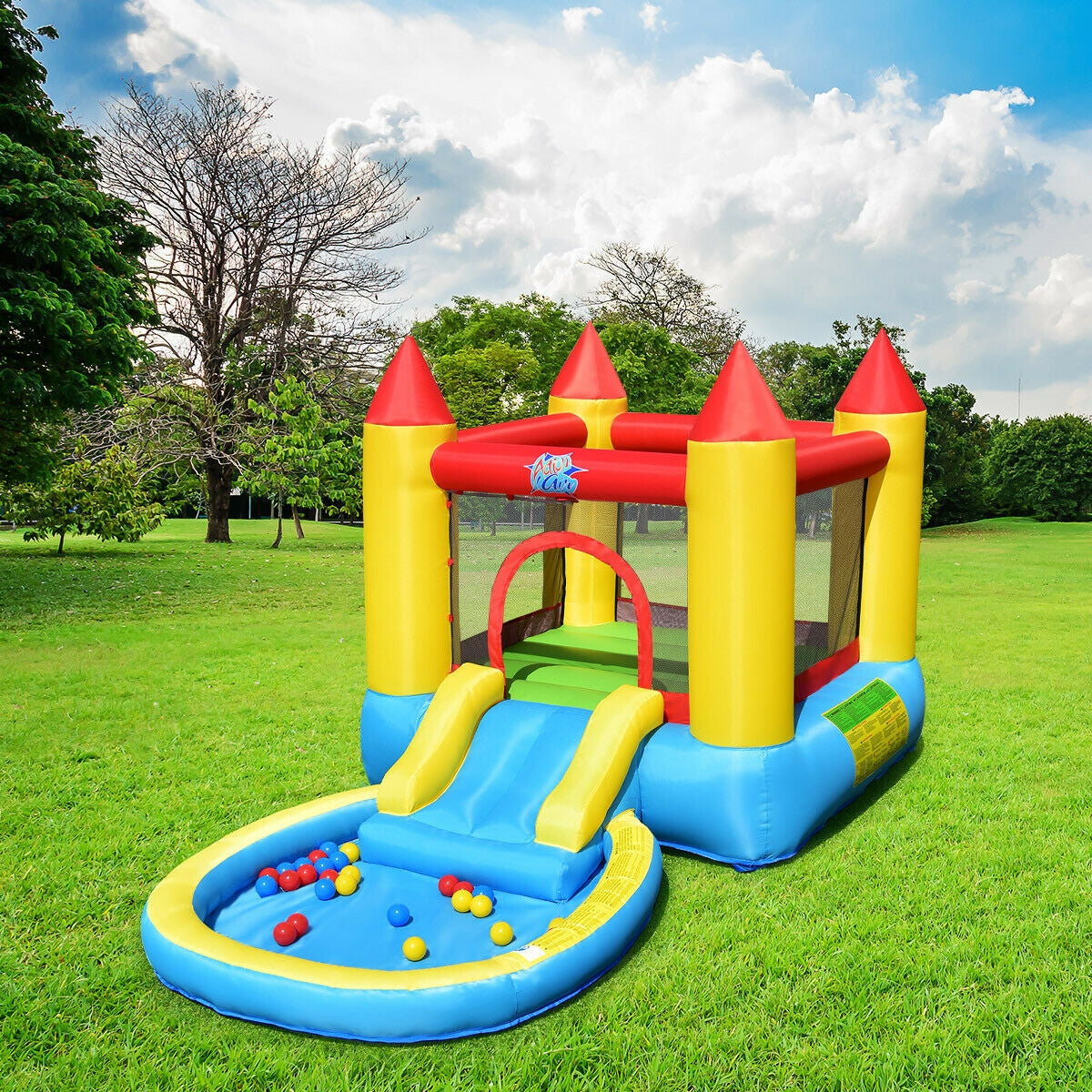 Inflatable Kids Slide Bounce House, 580w Blower Bounce House at Gallery Canada