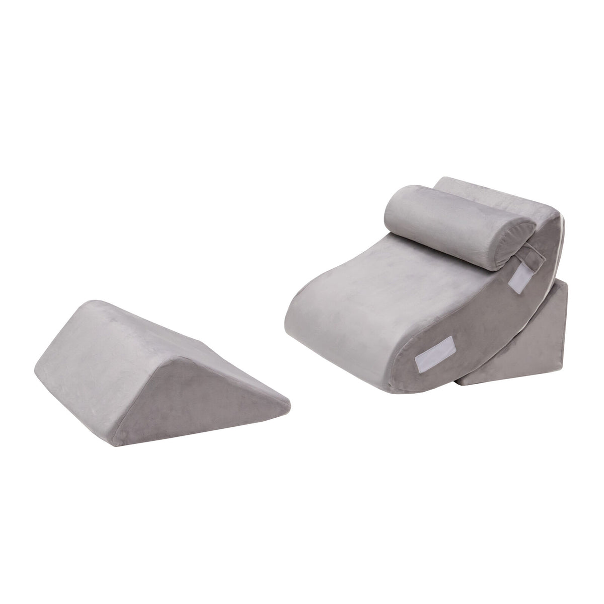 4 Piece Bed Wedge Pillow, Back Neck Leg Pain Relief, Gray Bedding Gray at Gallery Canada