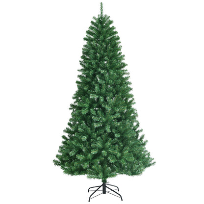 Artificial Hinged Christmas Tree, Remote LED Lights, 7', Green Christmas Tree Green at Gallery Canada