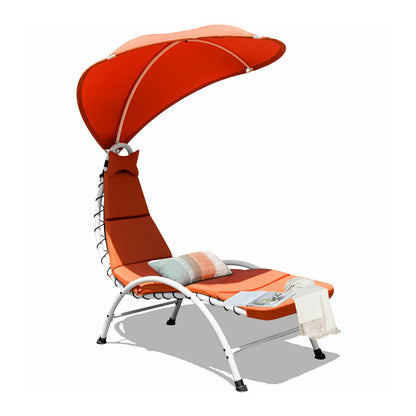 Patio Hanging Swing Hammock Chaise Lounger Chair, Orange Outdoor Chaise Lounges at Gallery Canada