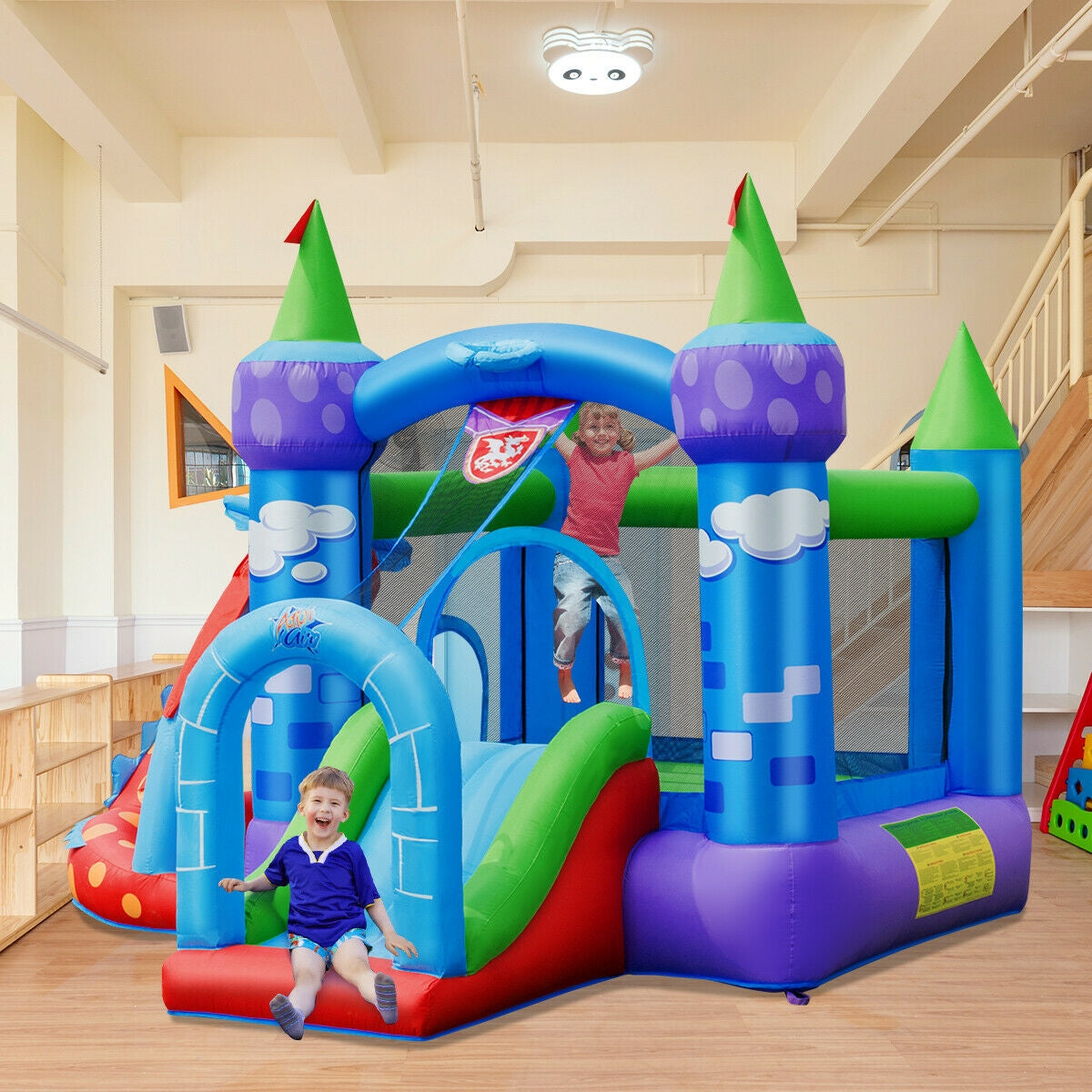 Kids Inflatable Bounce House, Dragon Jumping Slide, 740W Blower Bounce House at Gallery Canada