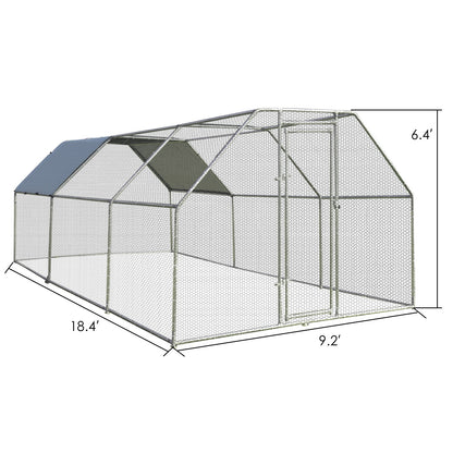 9.5 x 19 Feet Large Walk In Chicken Coop, Silver Chicken Coops at Gallery Canada