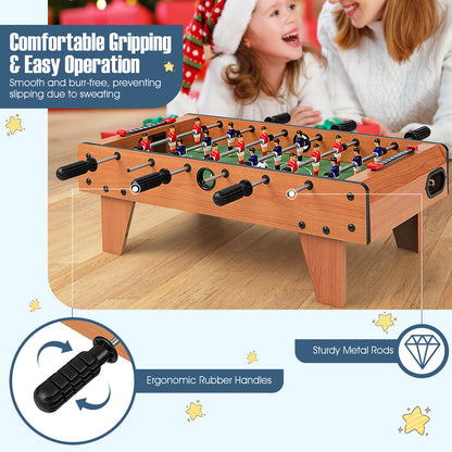27 Inch Indoor Competition Foosball Table, Brown Game Room at Gallery Canada