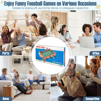 27 Inch Indoor Competition Foosball Table, Brown Game Room at Gallery Canada