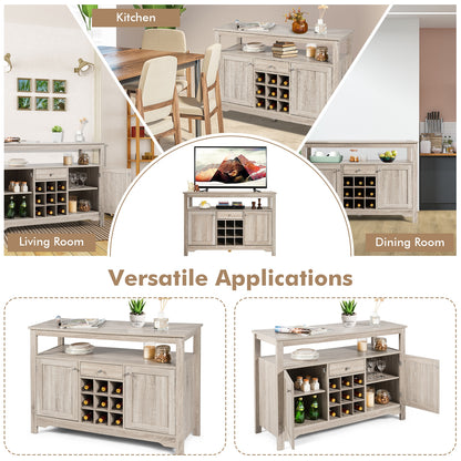 Buffet Server Sideboard Wine Cabinet Console, Gray Sideboards Cabinets & Buffets at Gallery Canada