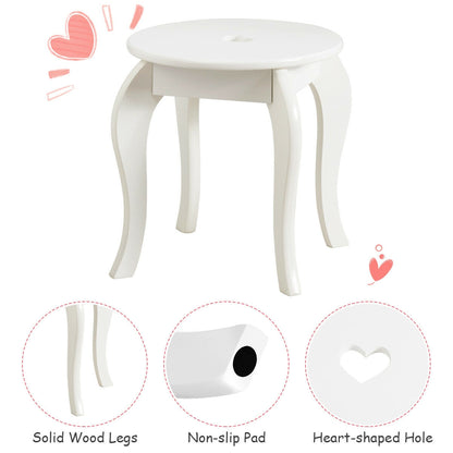 Kids Princess Makeup Dressing Play Table Set, White Makeup Vanities at Gallery Canada