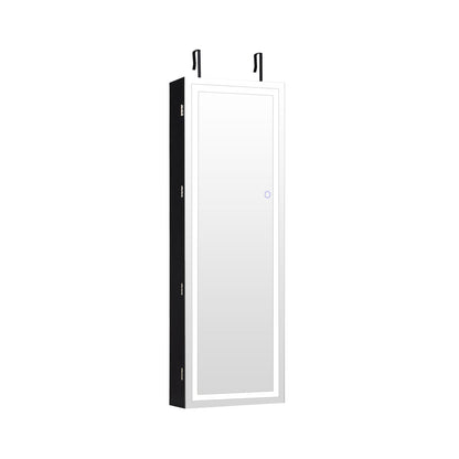 Wall Mount Touch Screen Jewelry Cabinet, Black Jewelry Armoires at Gallery Canada
