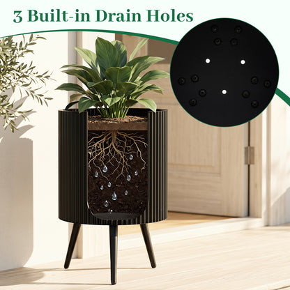 16.5 Inch Plant Pot With Stand, Tapered Legs For Garden Raised Garden Beds at Gallery Canada