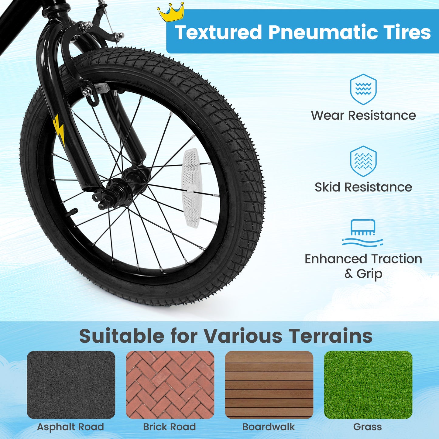 16 Inch Kids Bike with Training Wheels for Ages 4-7 Years Old Black- Street Art Time, Black Kids Bike at Gallery Canada