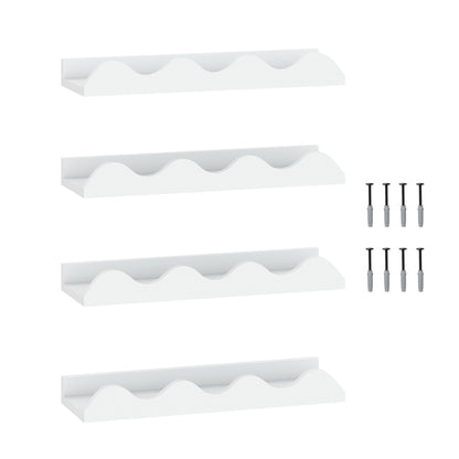 16 Inch Kids Bookshelf Set of 4 Floating Nursery Book Shelves for Decoration Book Toy Storage, White Bookcases at Gallery Canada