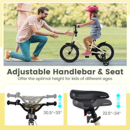 16 Inches Kids Bike With Removable Training Wheels Kids Bike at Gallery Canada