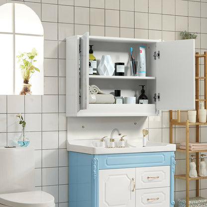 Wall Mounted Medicine Cabinet, 2 Door, White Wall Cabinets at Gallery Canada