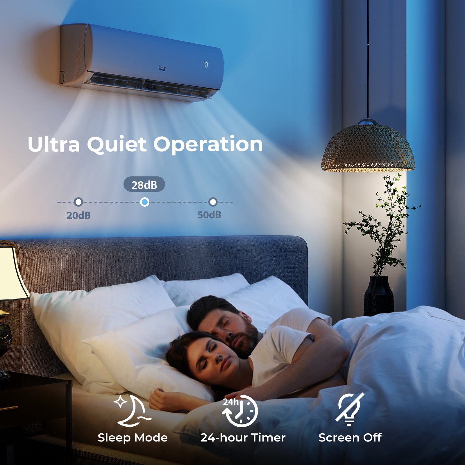 17000 BTU 208/230V Mini Split AC Heat Pump, White Mini Split Air Conditioners at Gallery Canada