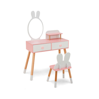 Kids Vanity Table And Chair Set, White Kids Vanities White at Gallery Canada
