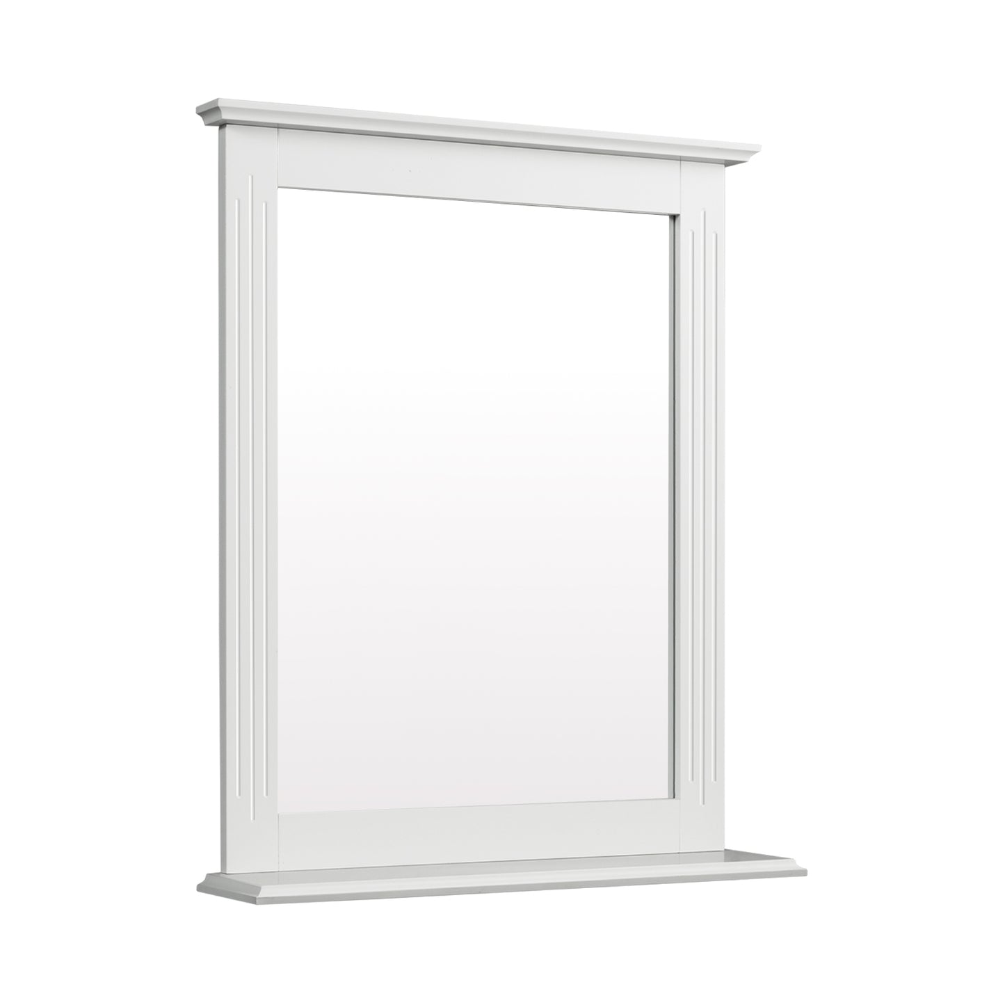 Wall Mounted Vanity Mirror With Shelf, White Wall Mirrors at Gallery Canada