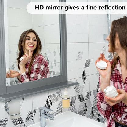 Wall Mounted Vanity Mirror With Shelf, Gray Wall Mirrors at Gallery Canada