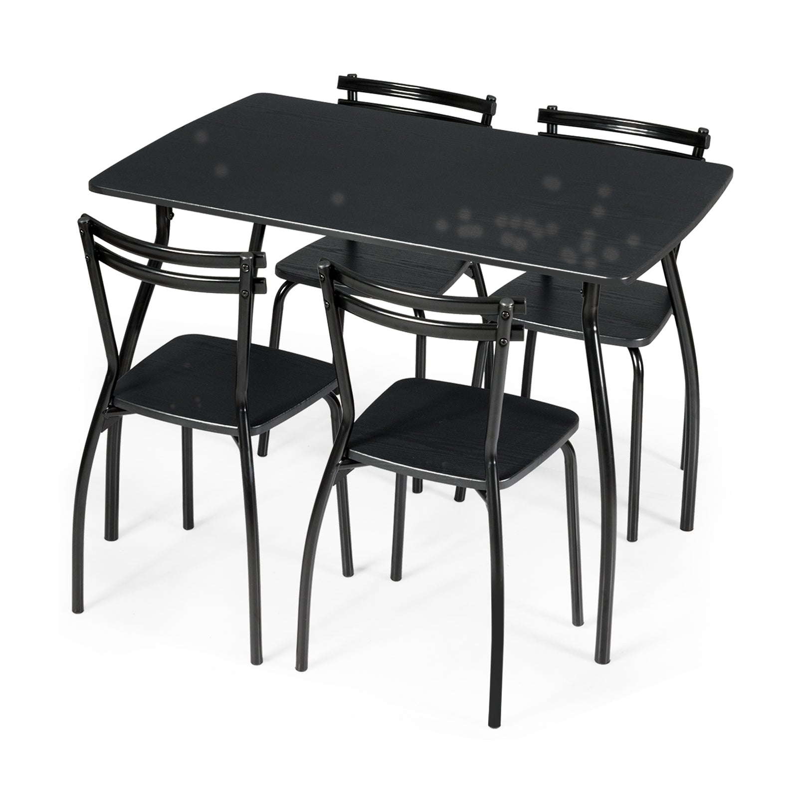 5 Piece Dining Table Set With 4 Chairs, Black Dining Room Sets at Gallery Canada