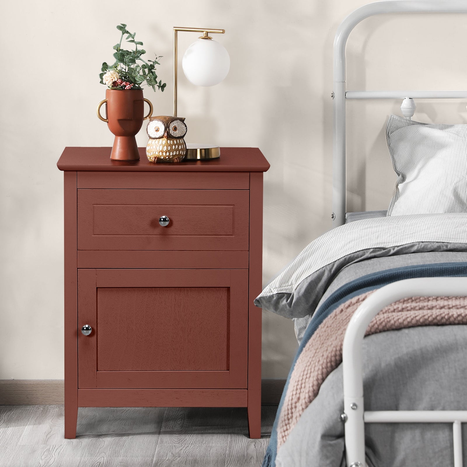 2-Tier Accent Table, Walnut Nightstands at Gallery Canada