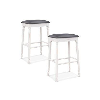 29 Inch Bar Stool Set, Padded Seat Cushions, Wood Legs Bar Stools Options at Gallery Canada