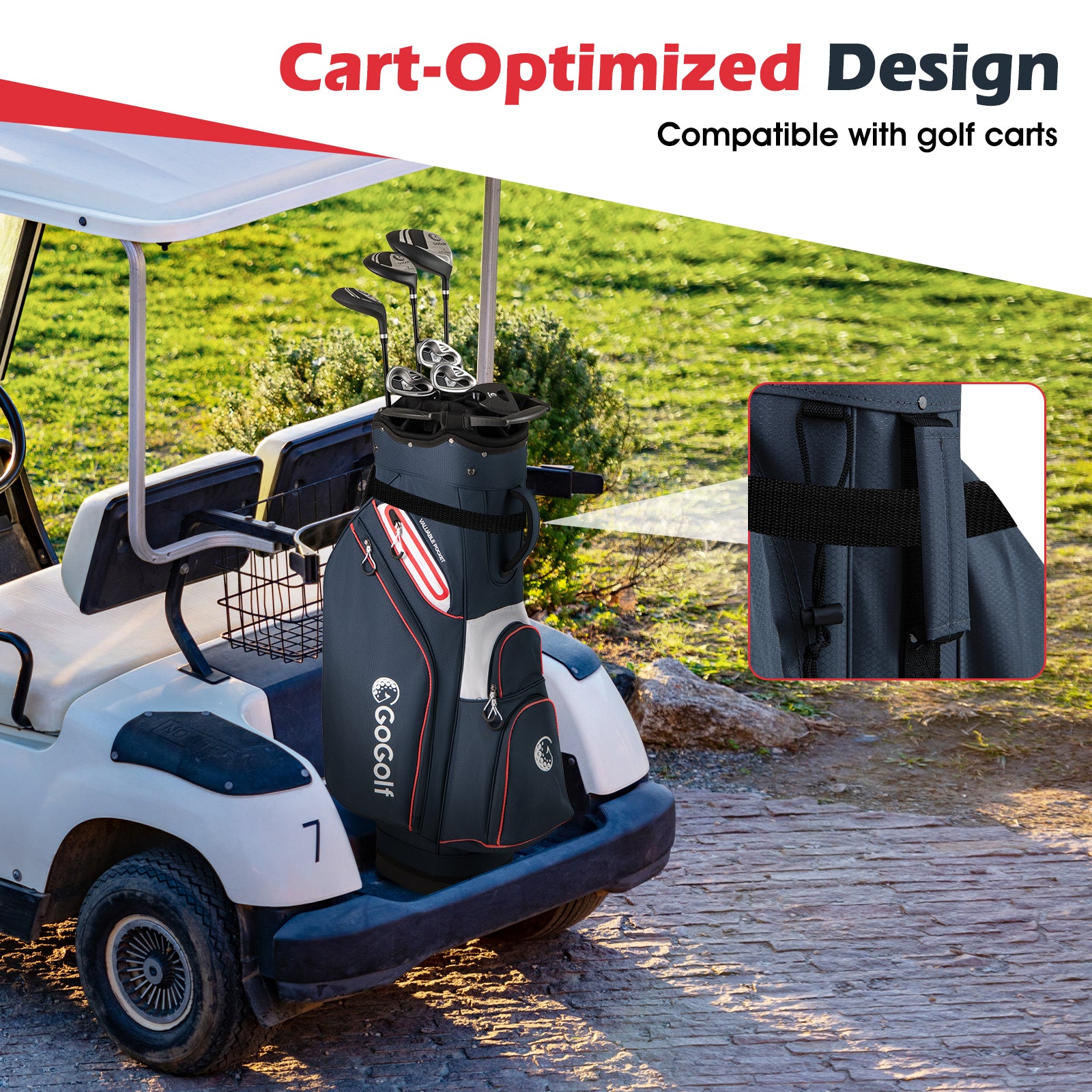 Lightweight Portable Golf Cart Bag, Navy Golf at Gallery Canada