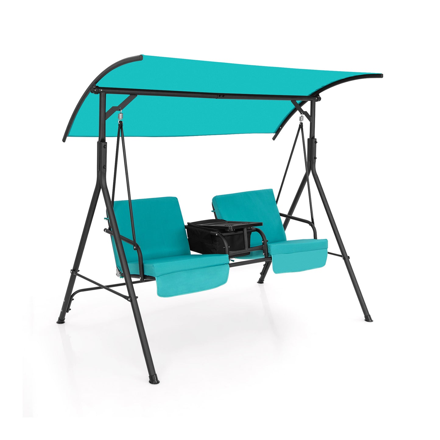 Porch Swing Chair, Adjustable Canopy, Turquoise Porch Swings at Gallery Canada