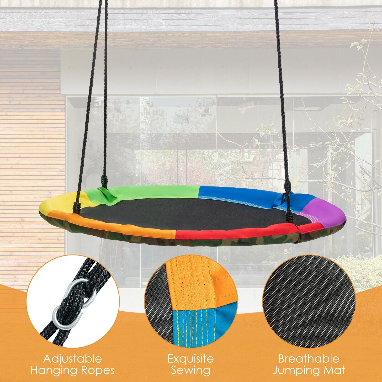 2-Pack Swing Seat Replacement, Saucer Tree Swing, Multicolor Swing & Playsets at Gallery Canada