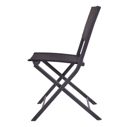 Patio Folding Chairs Set Of 4, Black Patio Dining Chairs at Gallery Canada