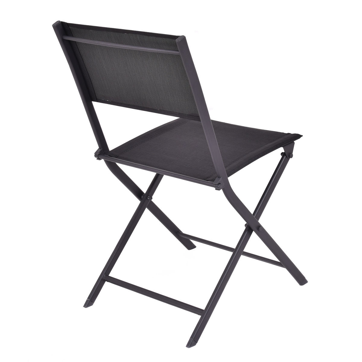 Patio Folding Chairs Set Of 4, Black Patio Dining Chairs at Gallery Canada