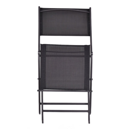 Patio Folding Chairs Set Of 4, Black Patio Dining Chairs at Gallery Canada