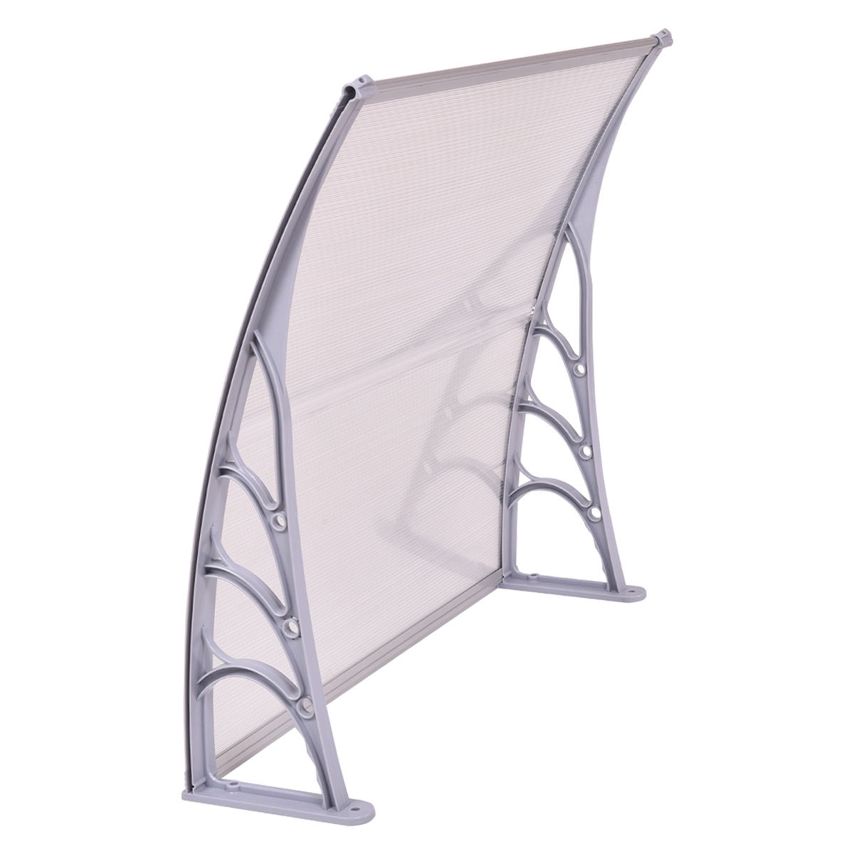 40 x 40 Inch Polycarbonate Outdoor Front Door Window Awning Canopy, Gray Outdoor Shades at Gallery Canada