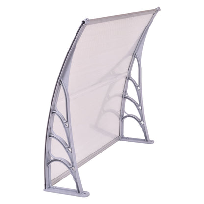40 x 40 Inch Polycarbonate Outdoor Front Door Window Awning Canopy, Gray Outdoor Shades at Gallery Canada