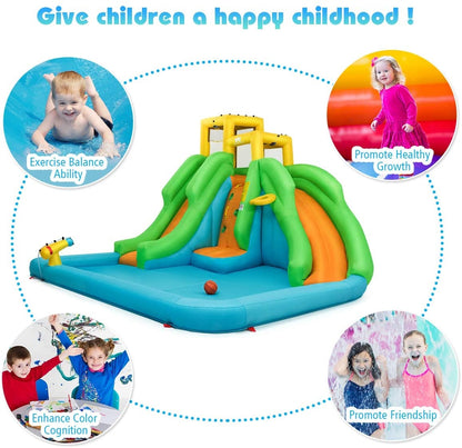 Inflatable Water Park Bounce House With Climbing Wall Bounce House at Gallery Canada
