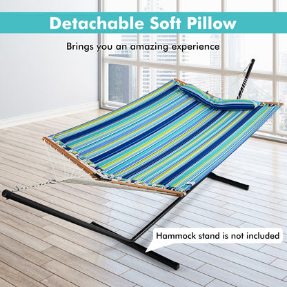 Foldable Portable Patio Hammock Swing Chair Bed, Blue Green Hammocks at Gallery Canada