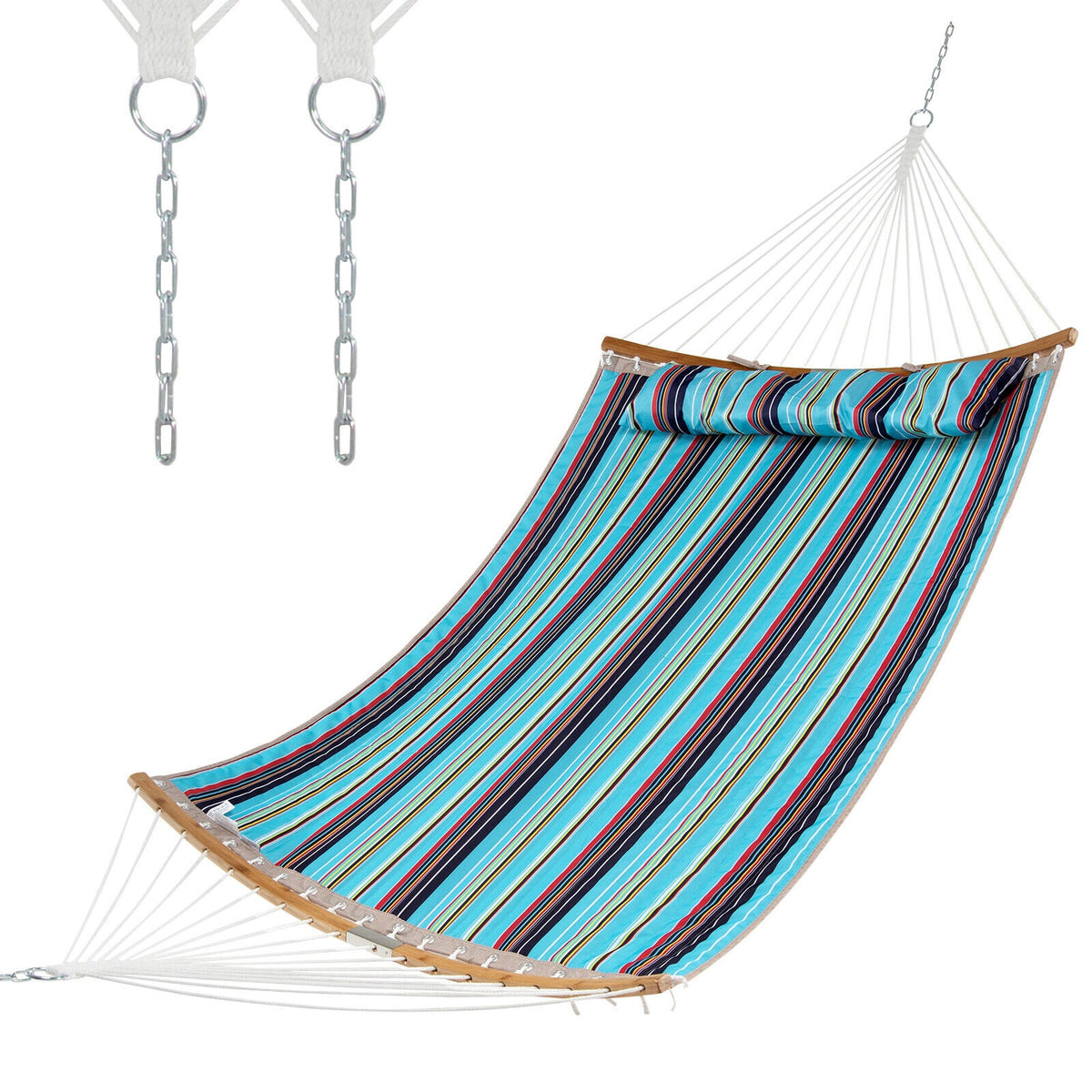 Outdoor Hammock With Detachable Pillow, Blue Hammocks at Gallery Canada