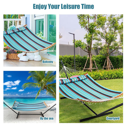 Outdoor Hammock With Detachable Pillow, Blue Hammocks at Gallery Canada