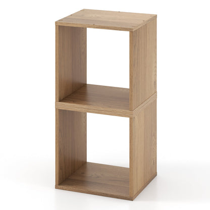 2 Cubes Stackable Bookcase, Natural Bookcases Natural at Gallery Canada