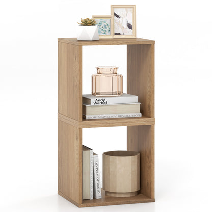 2 Cubes Stackable Bookcase, Natural Bookcases at Gallery Canada