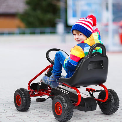 4 Wheel Pedal Ride On, Adjustable Seat, Red Powered Ride On Toys at Gallery Canada