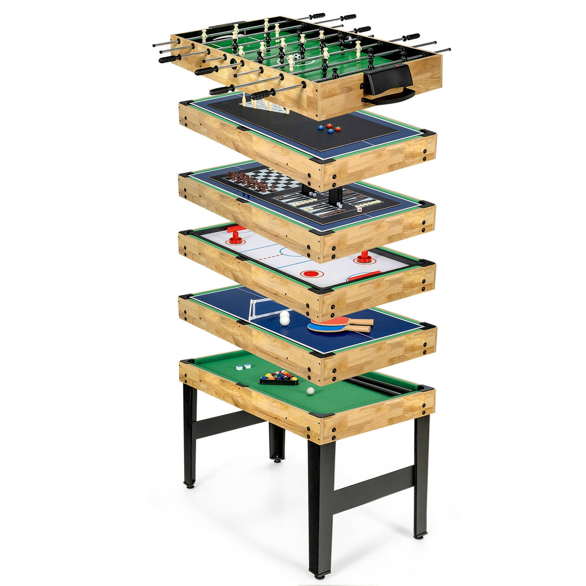 10-In-1 Multi Combo Game Table Set, Multicolor Game Room at Gallery Canada