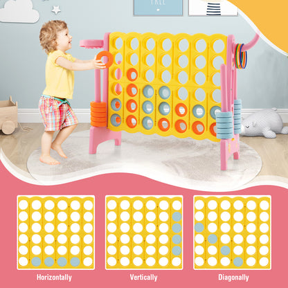 4-In-A-Row Connect Game, Basketball Hoop, Toss Ring, Pink Lawn Games at Gallery Canada